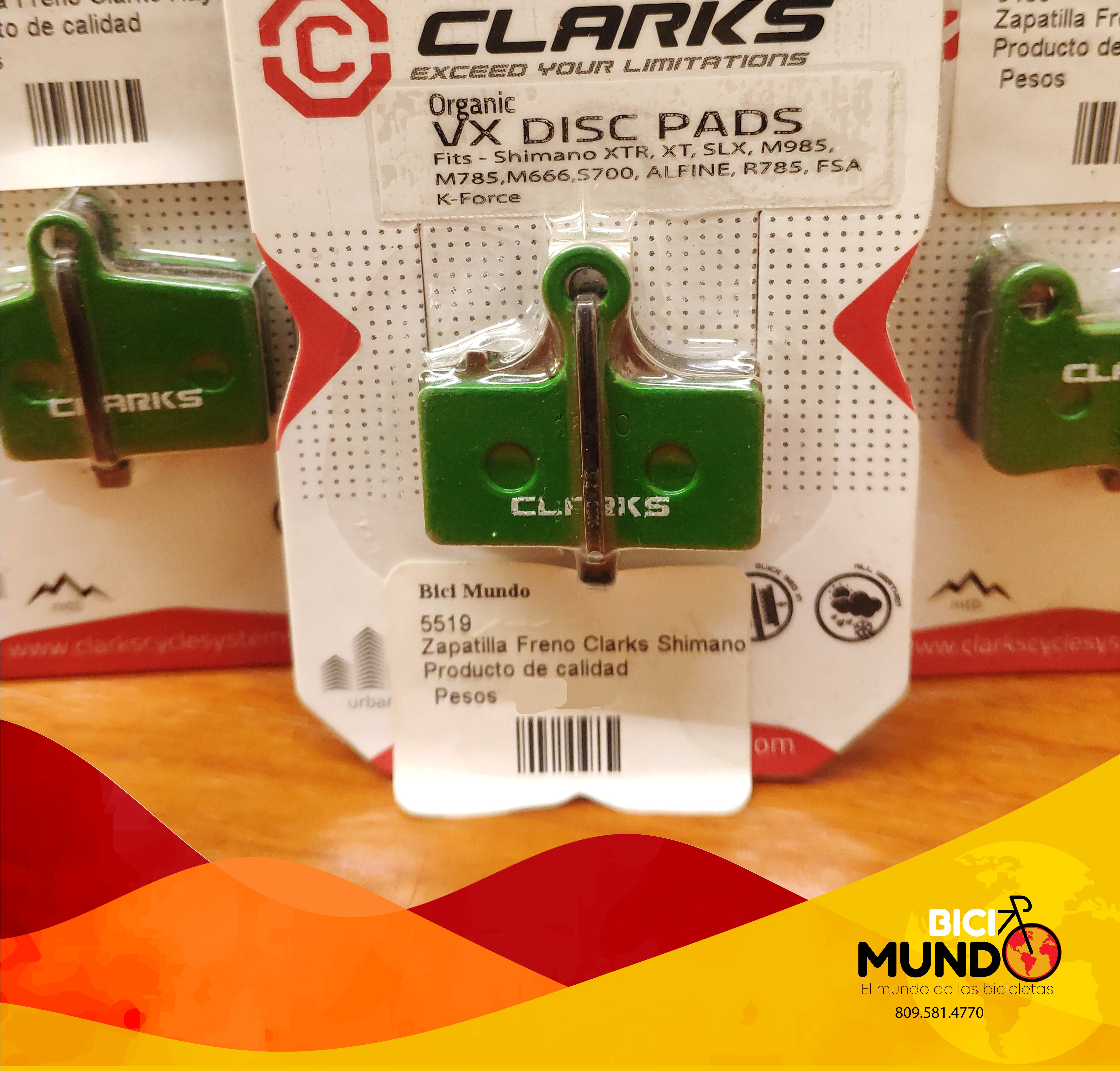 Brake Shoes Clk Rd 55Mm Cpy B/O Multi Gold – Velo Mine Brake Shoes Clk Rd 55Mm Cpy B/O Multi Gold – Velo Mine