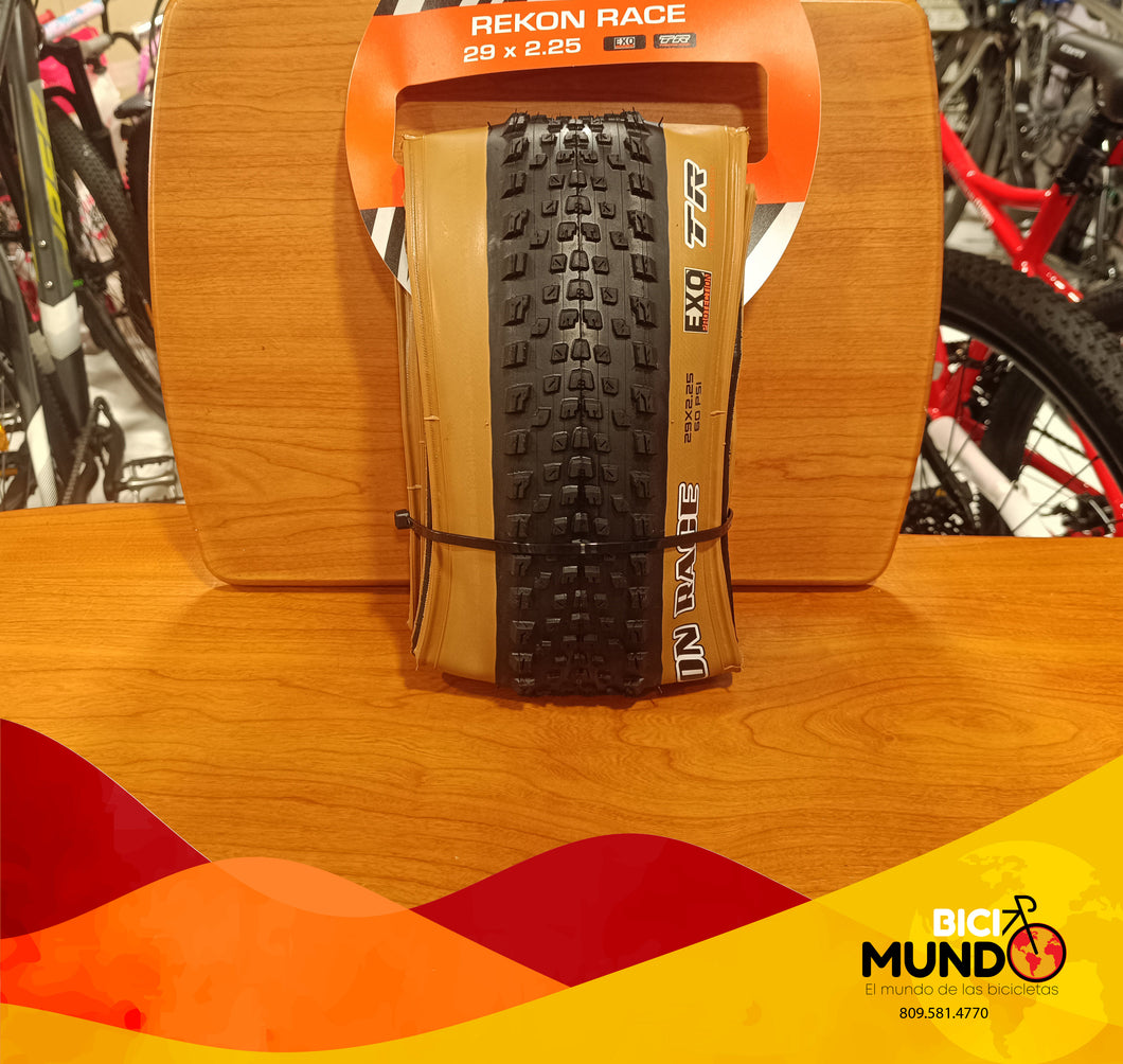 Goma 29 x 2.25 Maxxis Rekon Race Banda Marron Tubeless Ready