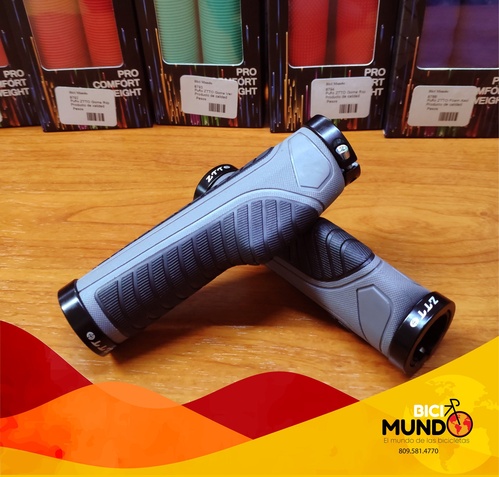 Puños Antideslizantes Grip Puppies Para Manillar - Esponja Negra, 12.2 Cm, Para Bicicletas, Motos Y Coches Eléctricos