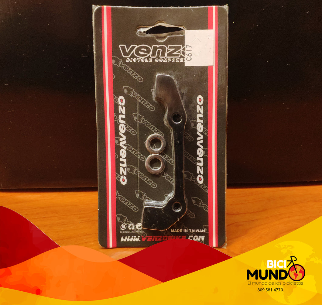 Base Adaptador de Caliper Venzo Para Discos 160mm Delantero y Trasero